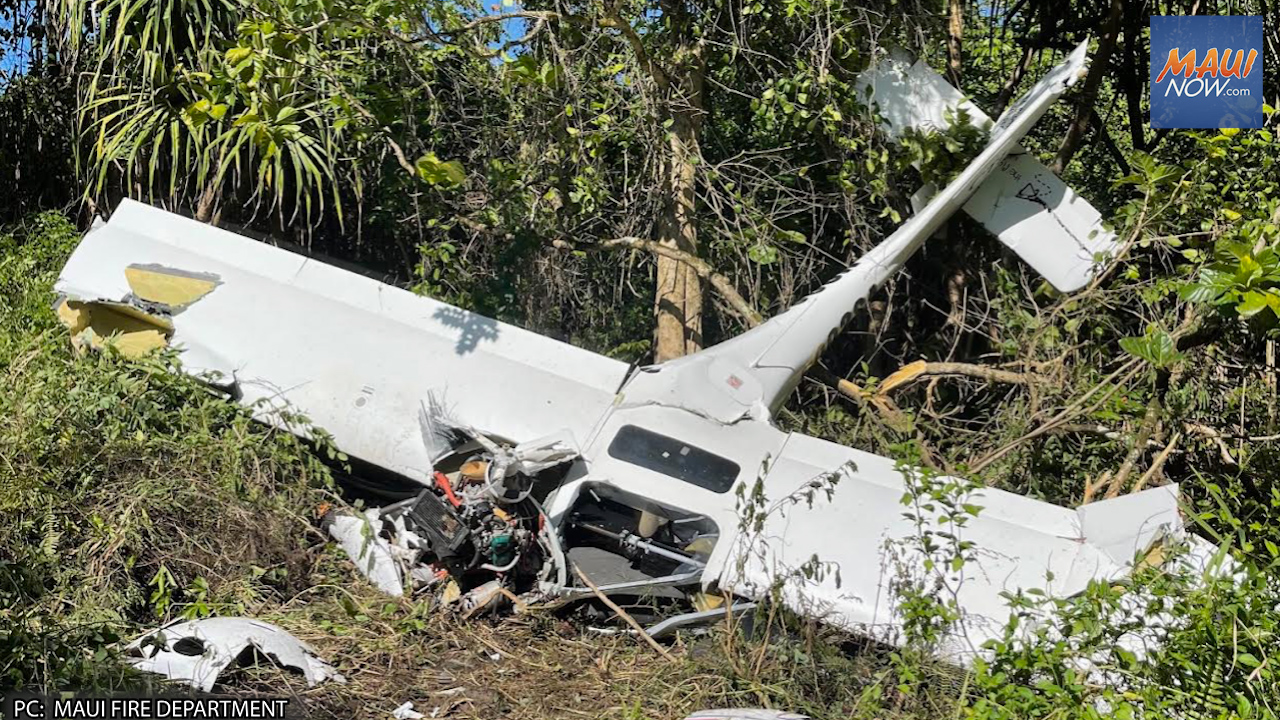 Breaking: Two people survive Hāna plane crash : Maui Now