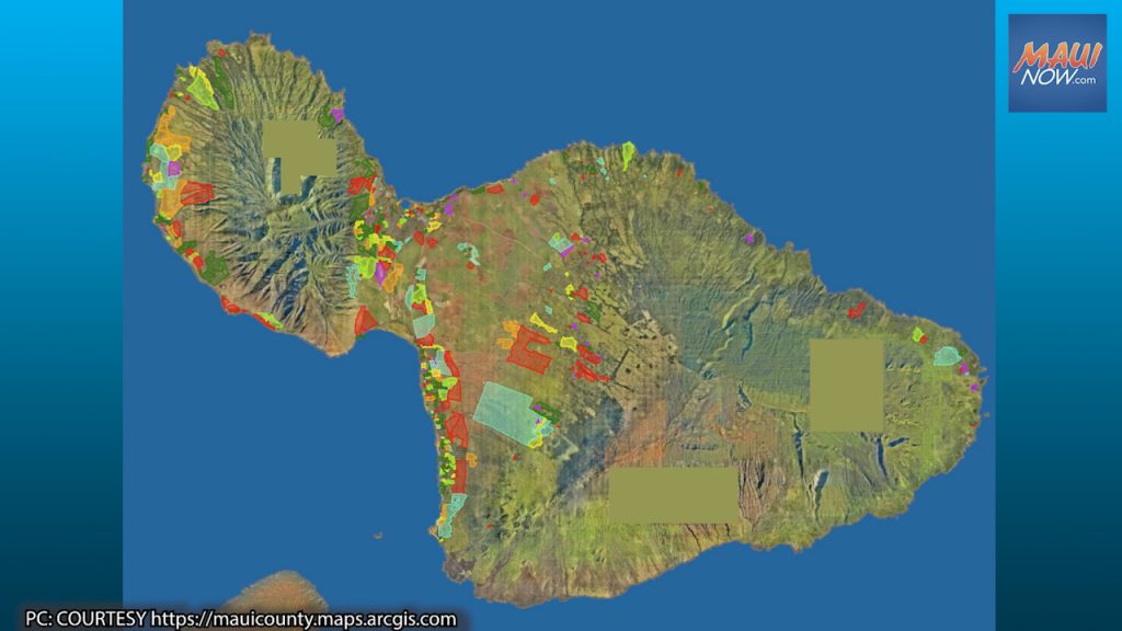 Map of Maui Island, Hawaii - GIS Geography