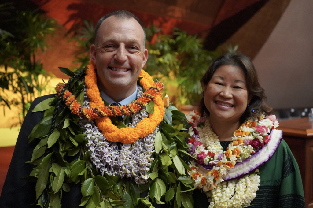 Traditional Airport Lei Greeting on Kona Hawai'i 2024 - Big Island