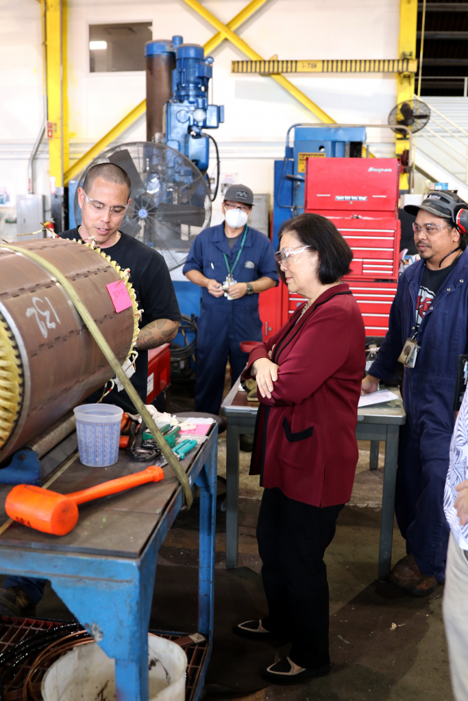 Sen. Hirono tours General Dynamics HSIElectric Boat facility Maui Now