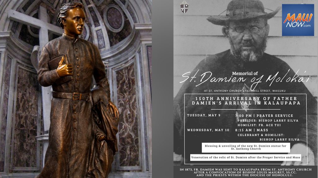 Larry Silva to bless sculpture on Maui honoring Saint Damien