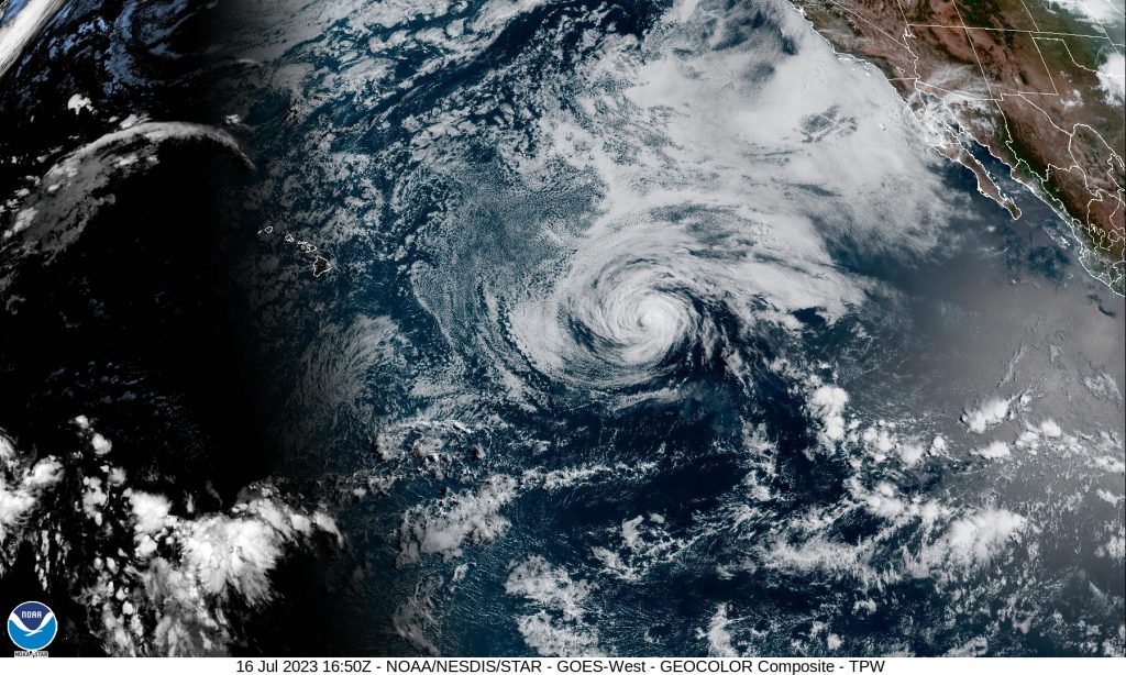 Calvin is now a tropical storm; earliest wind impacts for Hawaiʻi is