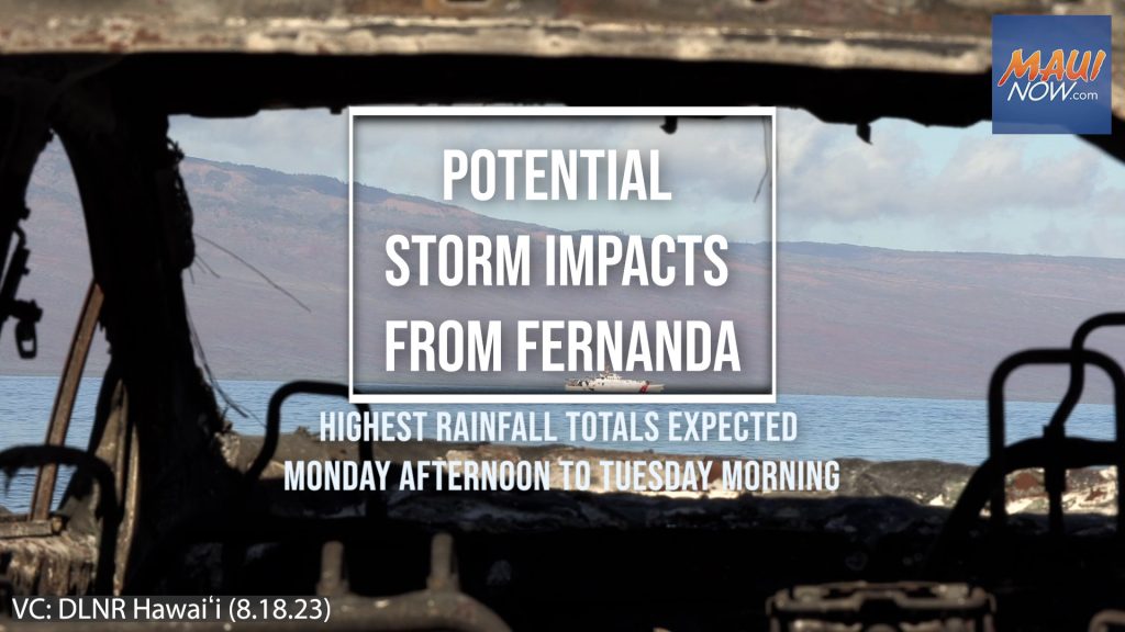 Remnants of Fernanda May Affect Hawai'i Late This Weekend : Maui Now