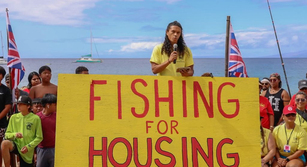 28 grassroots organizations launch 'Fish-In for Dignified Housing' at  Kāʻanapali Beach : Maui Now