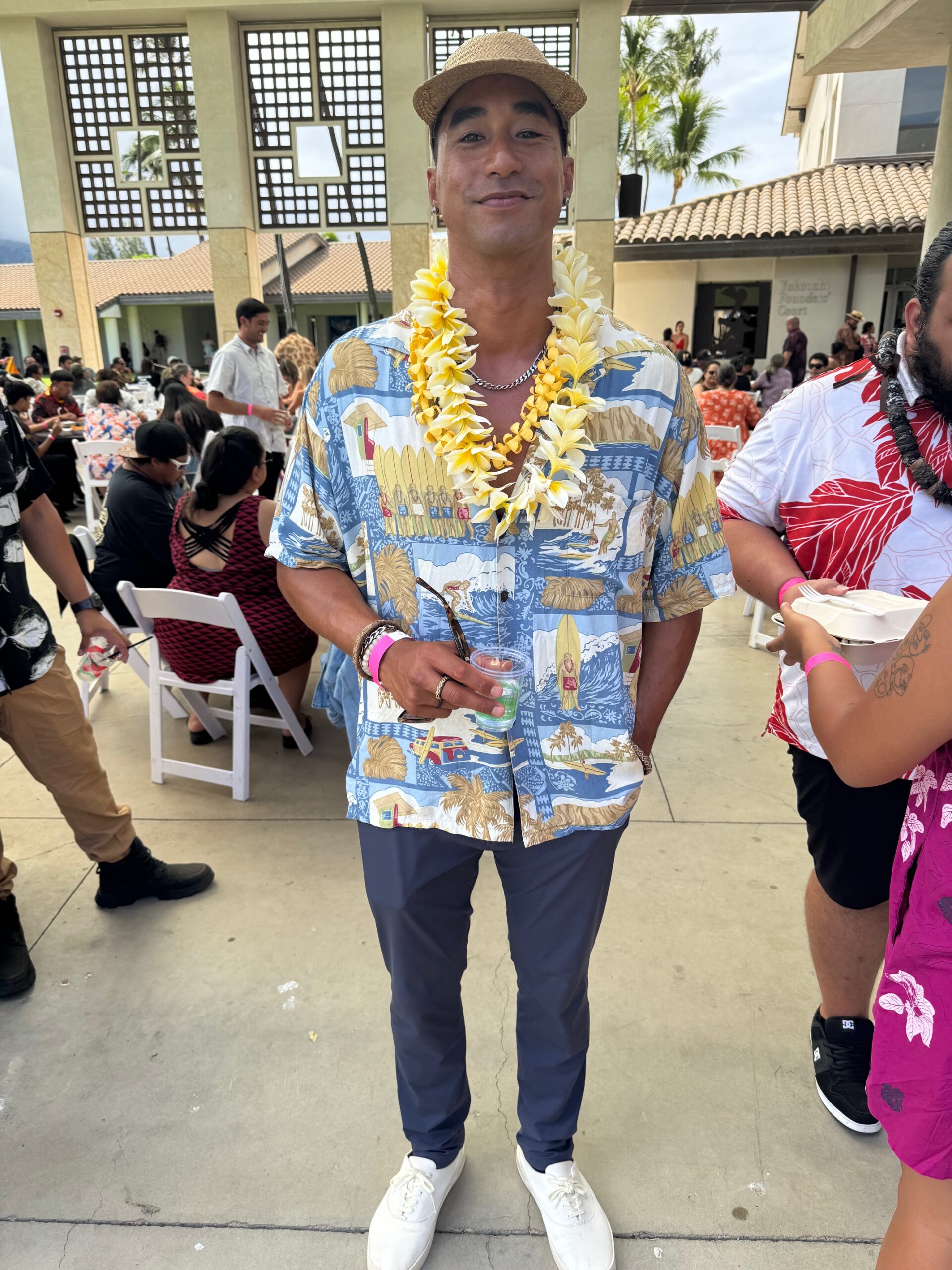 Terani Richmond, a 33-year-old professional stuntman, was at the premier of "Chief of War" at the Maui Arts & Cultural Center on Sunday. HJI / ROB COLLIAS photo