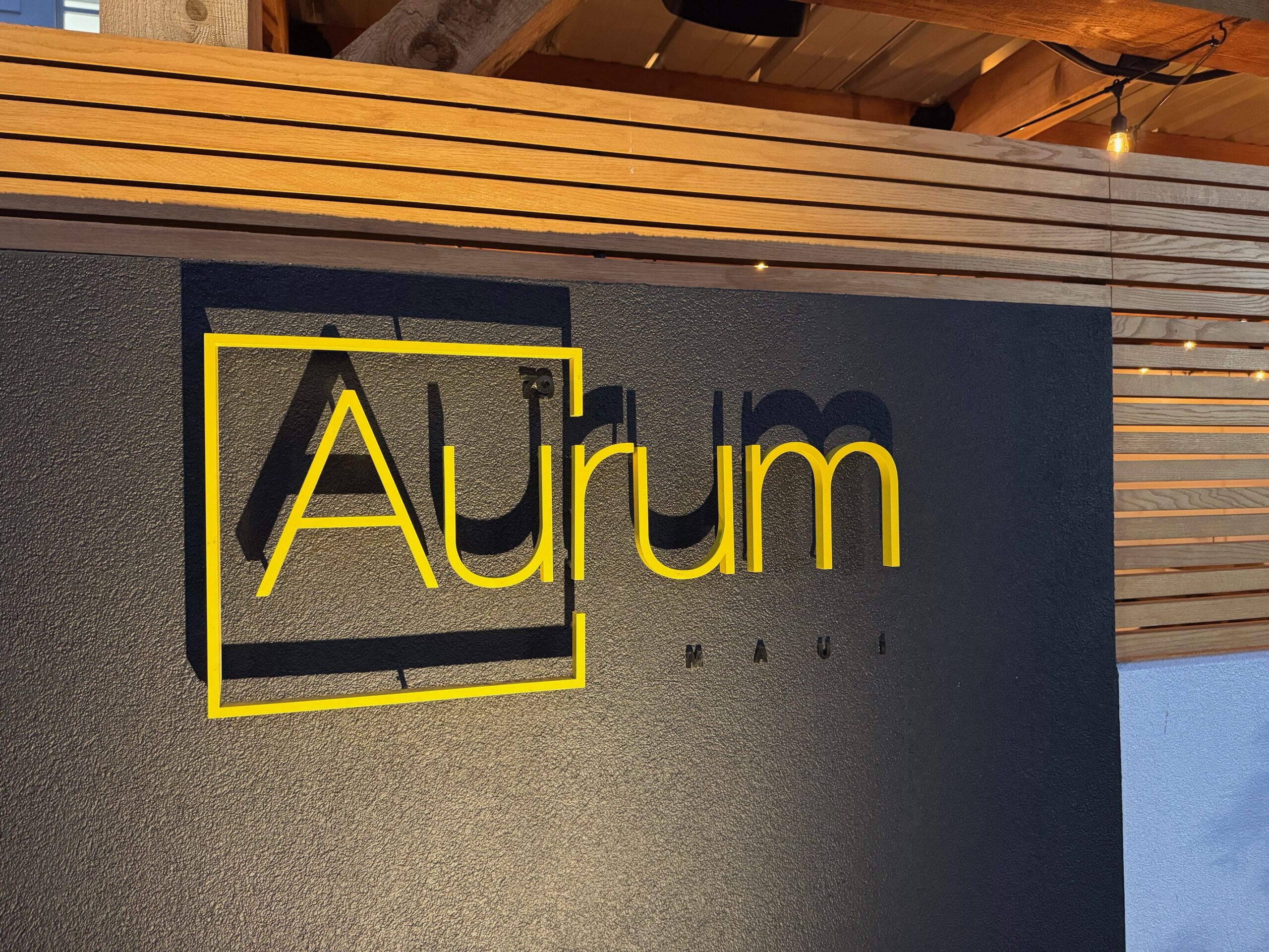 The Aurum restaurant in The Shops at Wailea opened on July 19. It is run by husband-wife chef-general manager team Taylor and Natasha Ponte. HJI / ROB COLLIAS photo