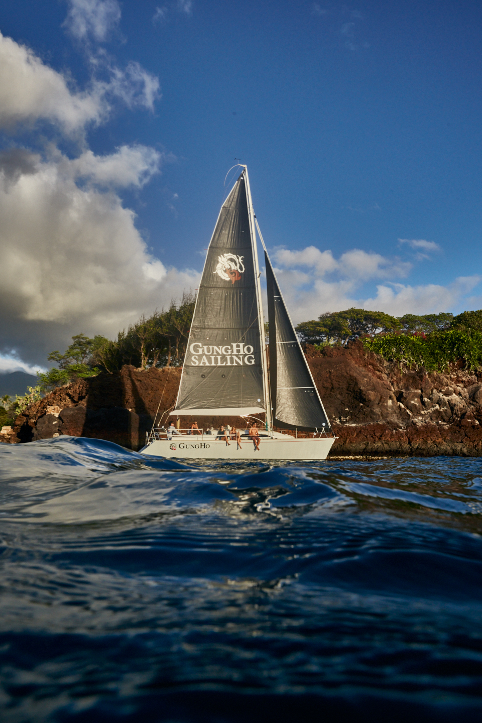 The GungHo, a Lidgard 37 boat, is shown here before it was destroyed in Lahaina Harbor after burning in the Lahaina wildfire on Aug. 8, 2023. Courtesy photo