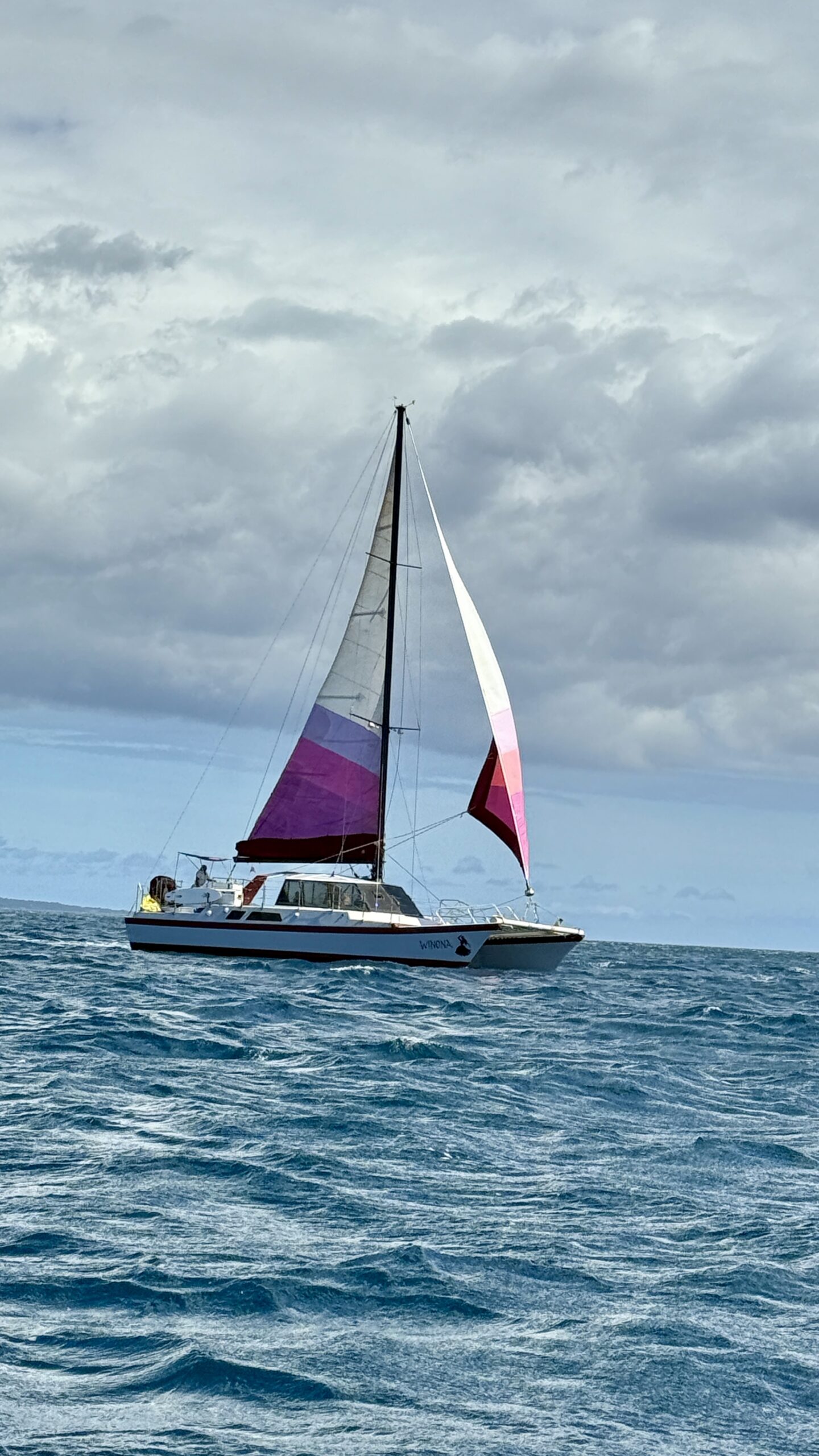 The Winona, a 50-foot Hawaiian catamaran, is shown here. Courtesy photo