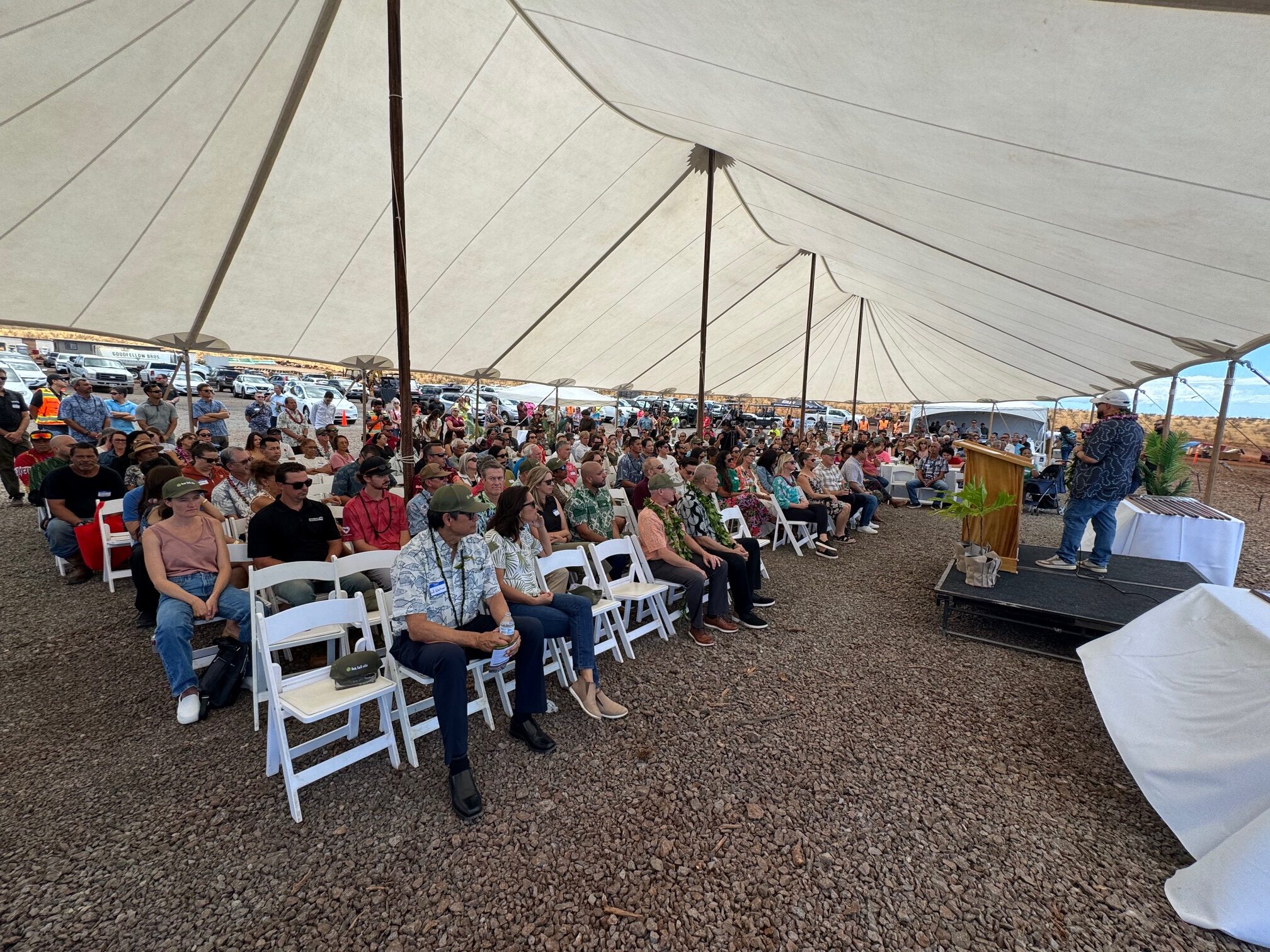 A crowd of more than 250 invited guests attended the Ka La'i Ola "completion celebration" on Wednesday in Lahaina. HJI / ROB COLLIAS photo