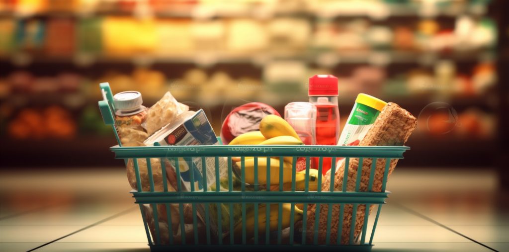 Image ID: 214760352
123rf.com stock photo
standard license
market store retail vegetable shopping consumerism buying grocery product shop healthy price basket food delivery variety organic supermarket. Generative AI.