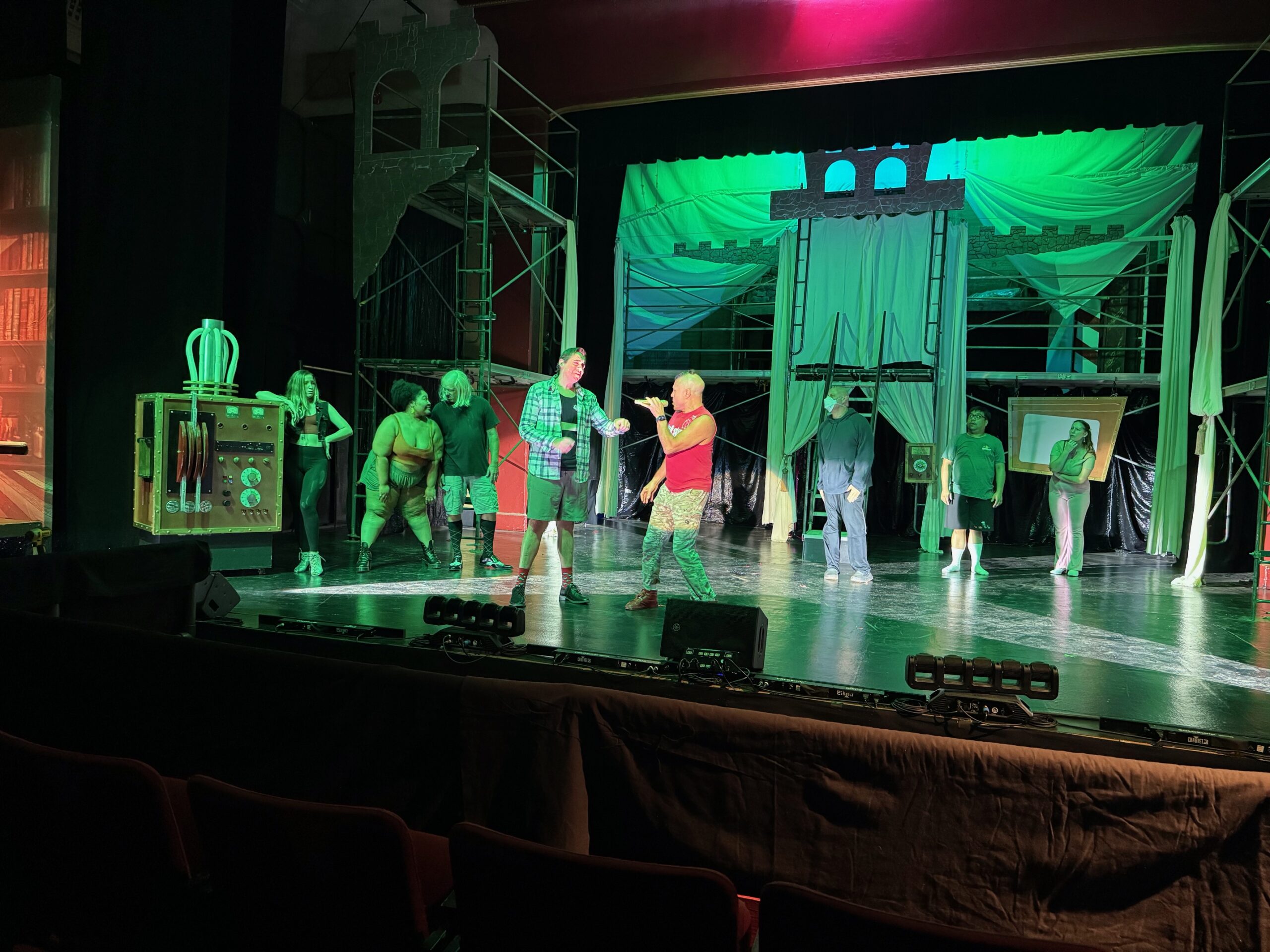 The fuil cast took the stage at Iao Theatre for rehearsal on Wednesday. HJI / ROB COLLIAS photo
