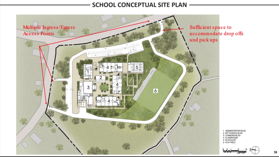 This rendering shows a conceptual plan for the King Kamehameha III Elementary School that is scheduled to open for the 2028-29 school year. Hawai'i Department of Education rendering