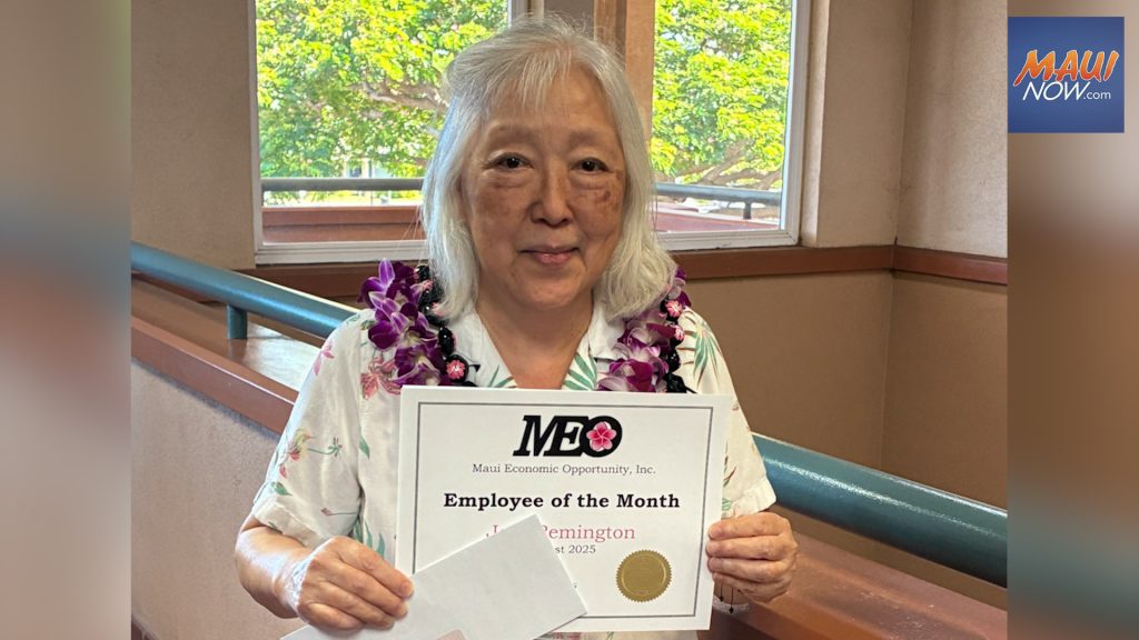 Fiscal clerk Joni Remington named MEO Employee of the Month