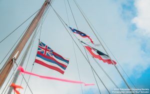 Hōkūleʻa and Hikianalia welcomed into Ōkahu Bay, Auckland by Ngāti Whātua Ōrākei