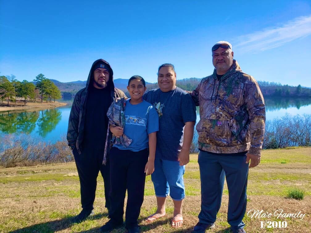 The Ma'o family, from left, Ali'i Laloulu, Fa'anu Ma'o, Jr. Failagi Ma’o Laloulu and Fa'anu Ma'o Sr. Courtesy photo