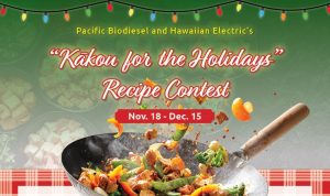 Hawaiian Electric, Pacific Biodiesel launch holiday rice drive and recipe contest