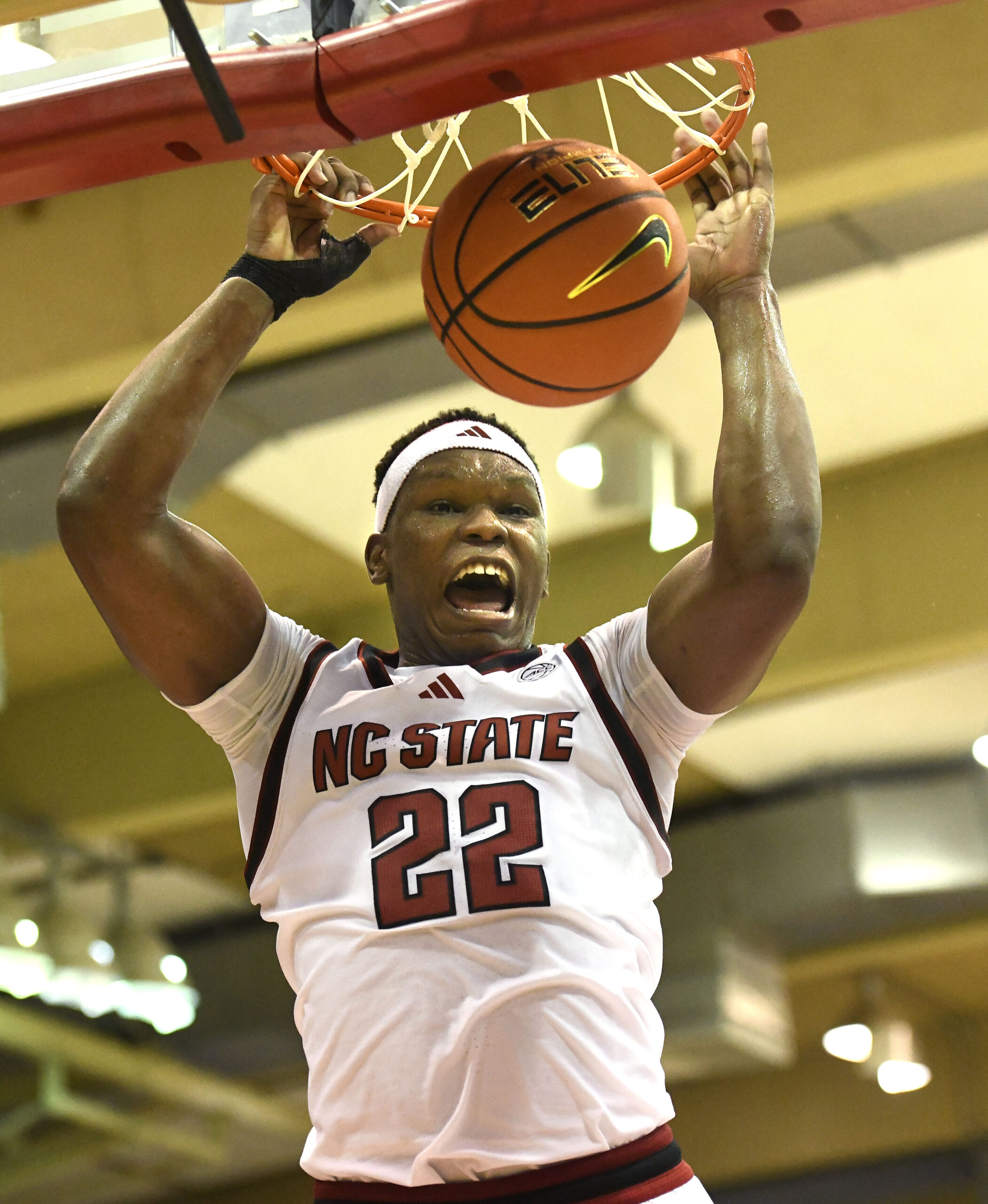North Carolina State's Ven-Allen Lubin dunks in the first half Monday against Seaton Hall. The Wolfpack lost the opener fo the Southwest Maui Invitational 85-74 to Seton Hall. MATTHEW THAYER photo