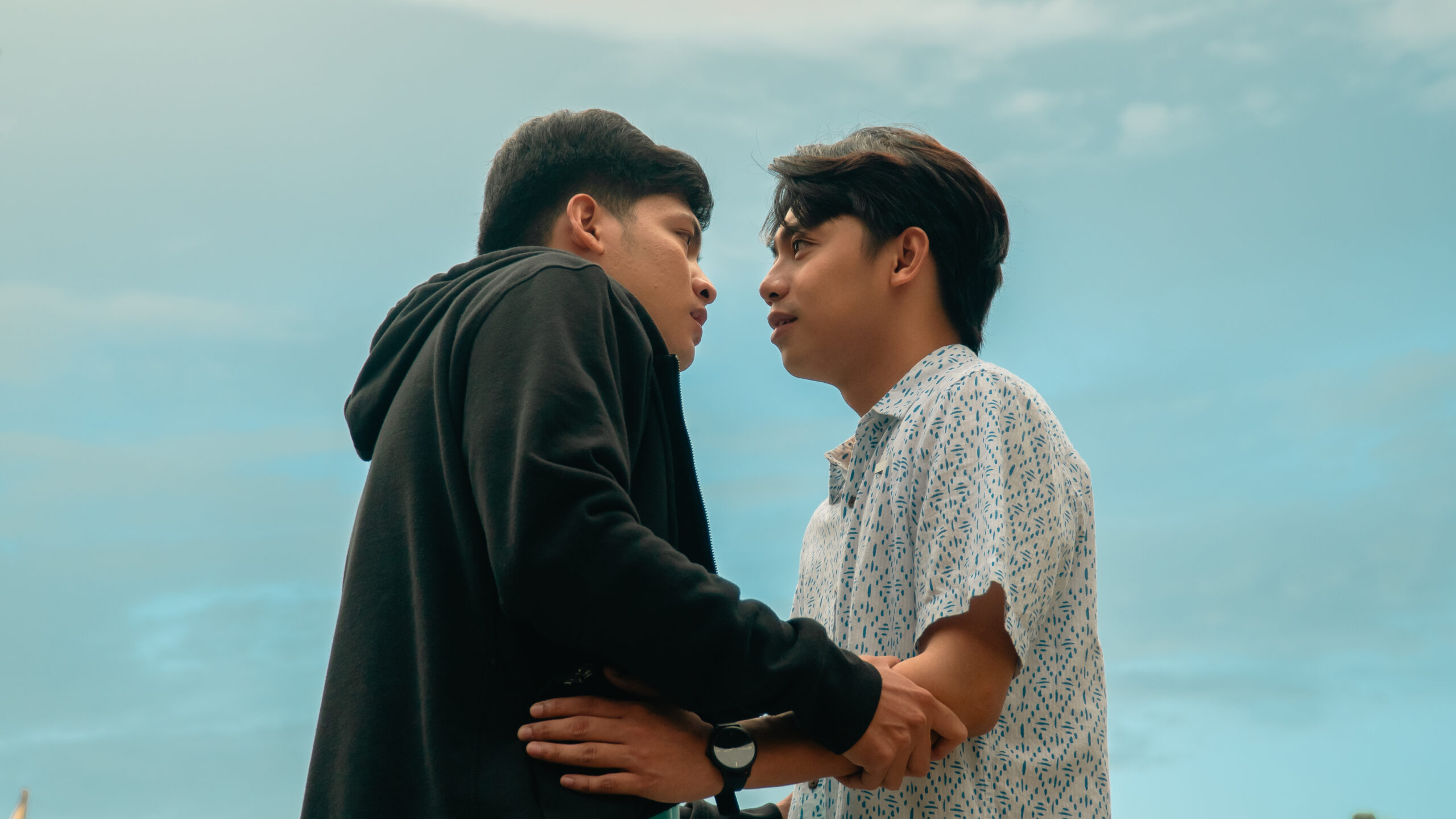 Justin Paul Basobas (left) plays Kiko, a street-smart newcomer, while Benedix Ramos (right) plays Jorge, a privileged young man, in All The Things I Leave You (Patawid). Courtesy photo