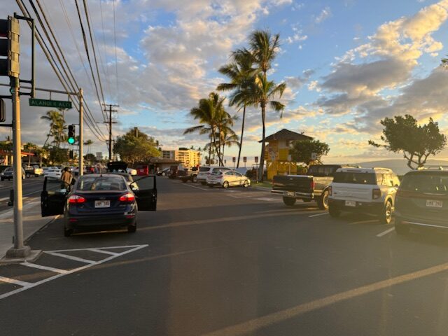 The parking lot at Kama'ole Beach Park I was nearly full on Tuesday. HJI / ROB COLLIAS photo
