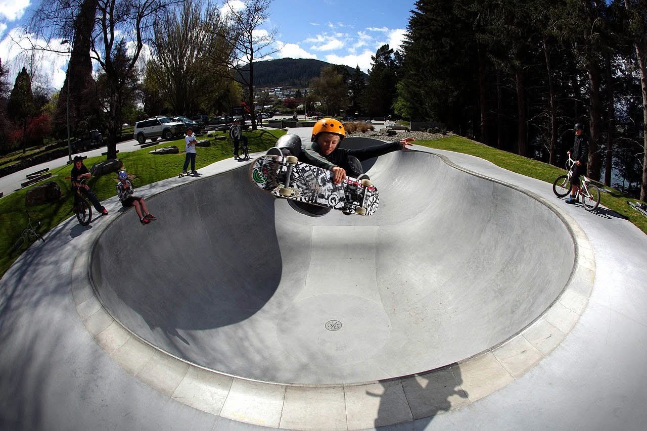 This is a shot of Lyon Farrell at 10 years old rollerskating in a bowl in Queenstown, New Zealand, in 2009. Courtesy photo