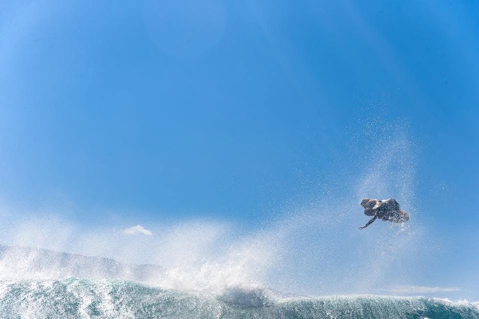 This shot shows Mauian Lyon Farrell at Outer Sprecks in a session he enjoyed with world-renown waterman Kai Lenny recently. Courtesy photo