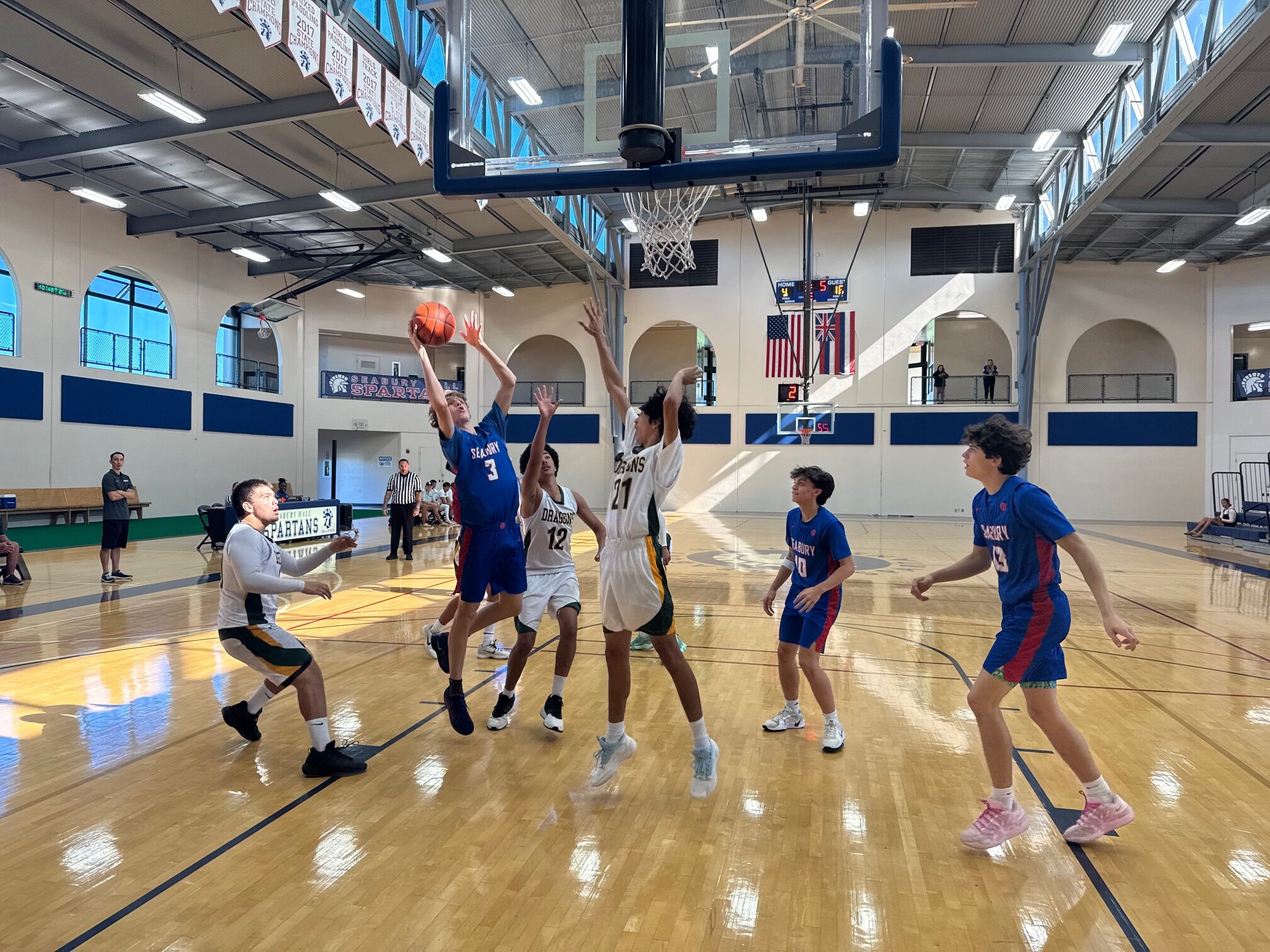 Despite playing without the only returning starter from last season’s state championship, the Spartans swept Hāna and improved to 19-2 overall and 9-0 in MIL Division II play.