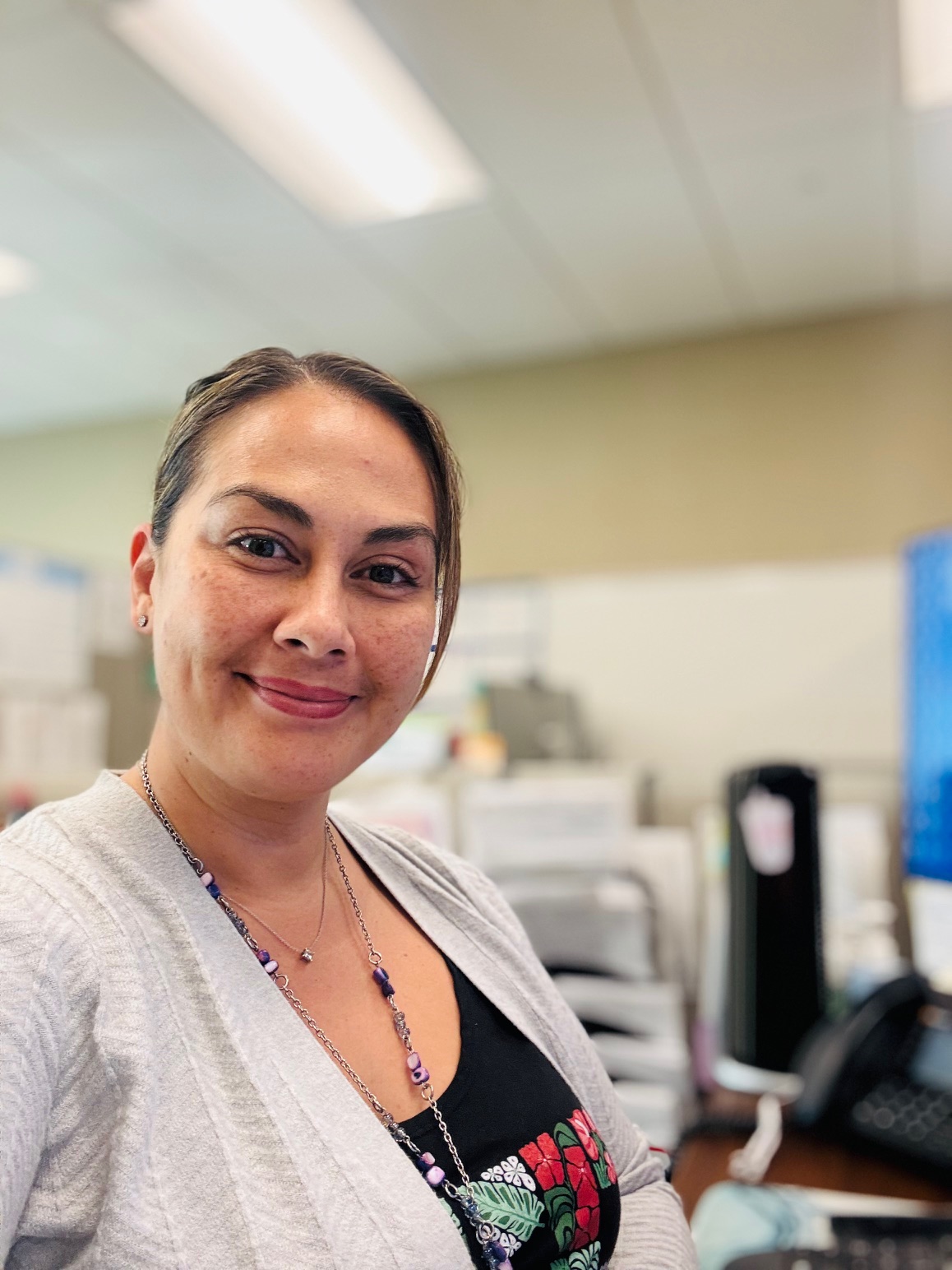 Desilee Santiago is a senior development permit technician with 4Leaf, the company that is helping fire survivors with their permititng process. Coutesy photo