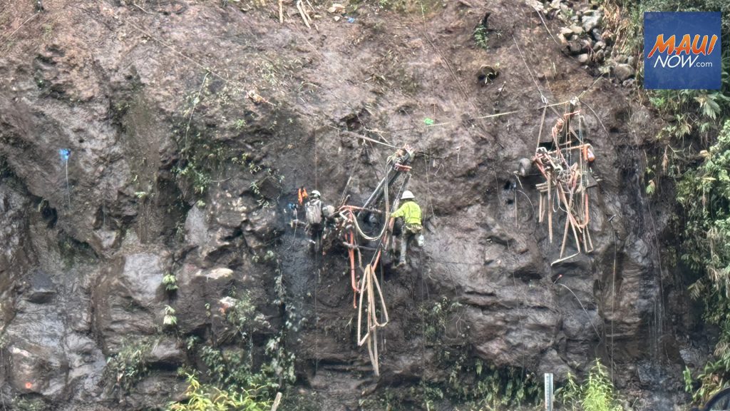 Hāna Highway $7.7M emergency rockfall mitigation work completed