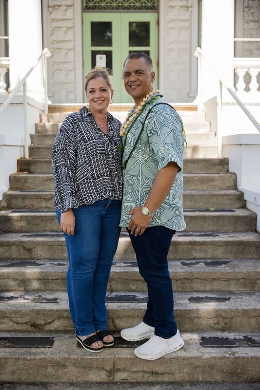 Randy Konohia and his wife Christine have an 11-year-old daughter and a "blended" family with five adult children. Photo Courtesy: Randy Konohia website